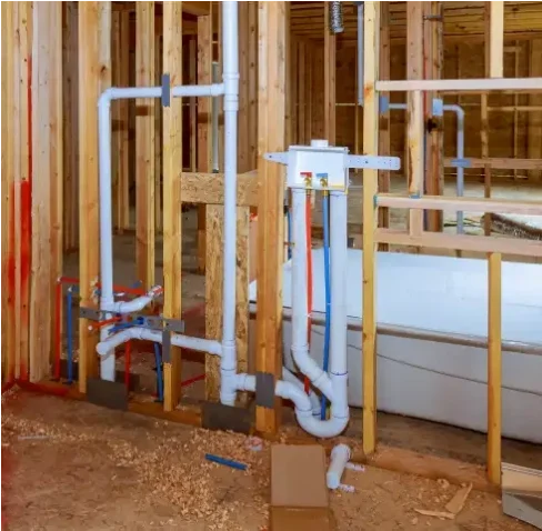 New construction piping